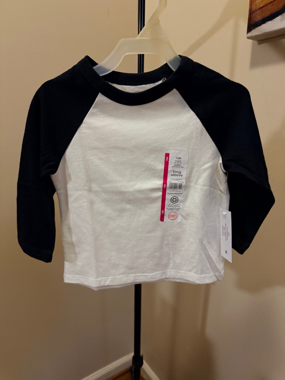 Wonder Nation Toddler Boys' Raglan Tee w/ Long Sleeves, Diff Colors Sizes 18M-4T